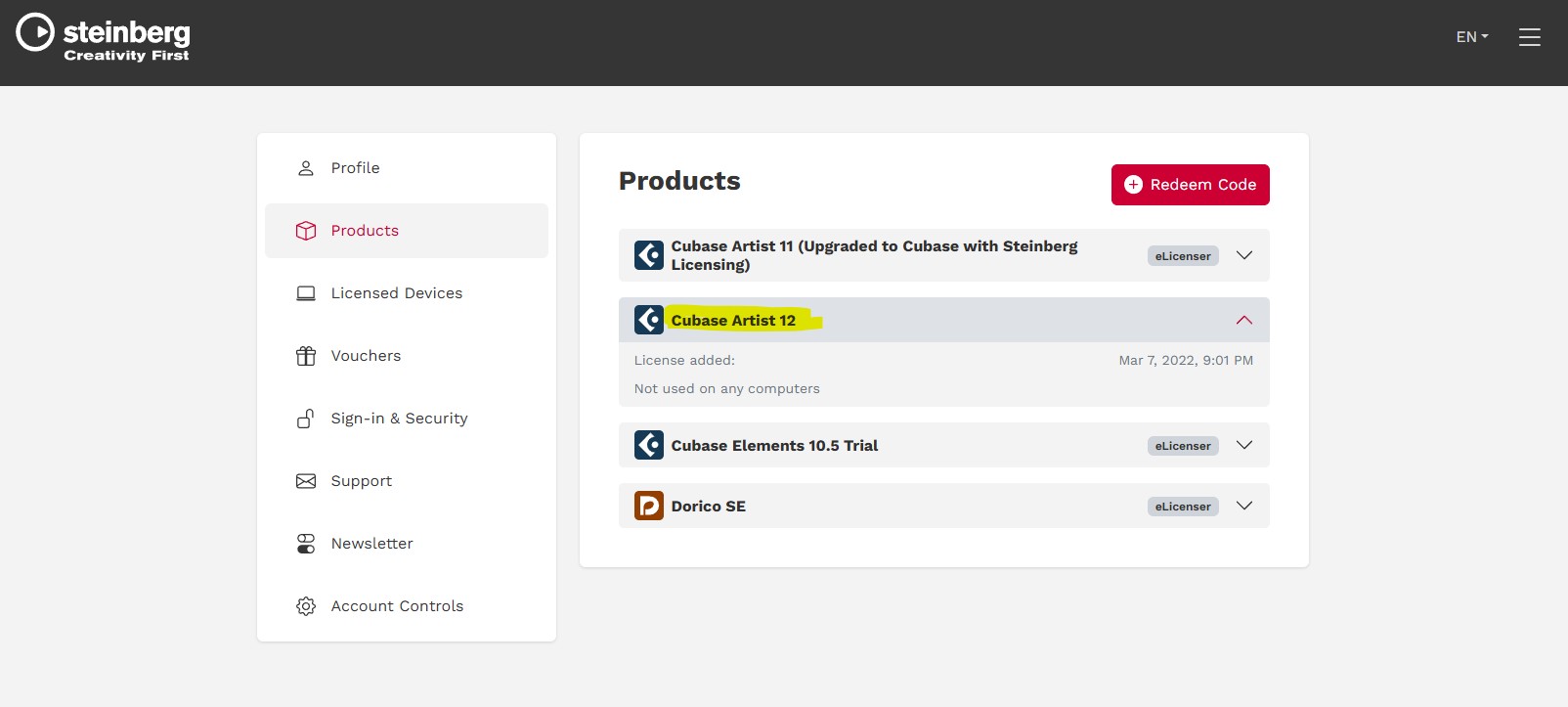 Cubase Cubase 12 Artist